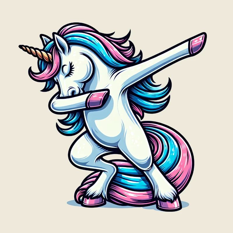 Licorne Dabbing Einhorn