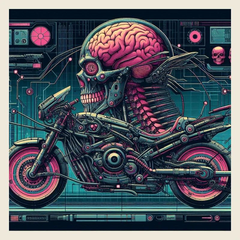 Cyber Punk biker