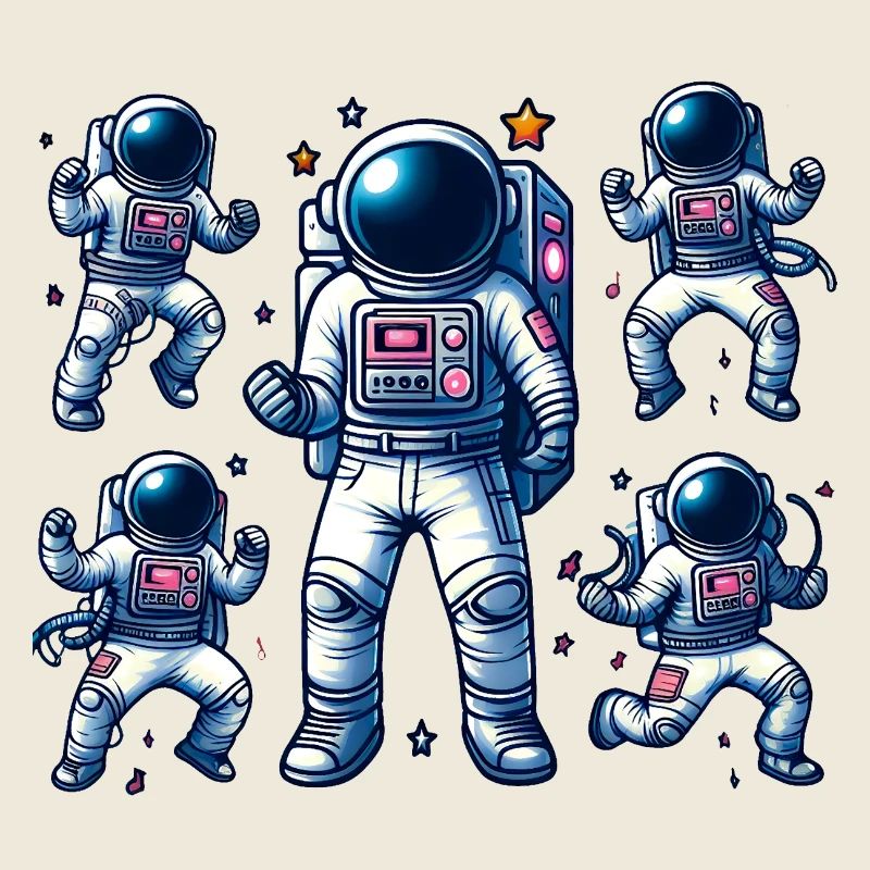 Voyage Spatial - Astroanut Lune Planet