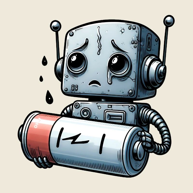Robo-Tristesse Batterie Faible, Moral Bas