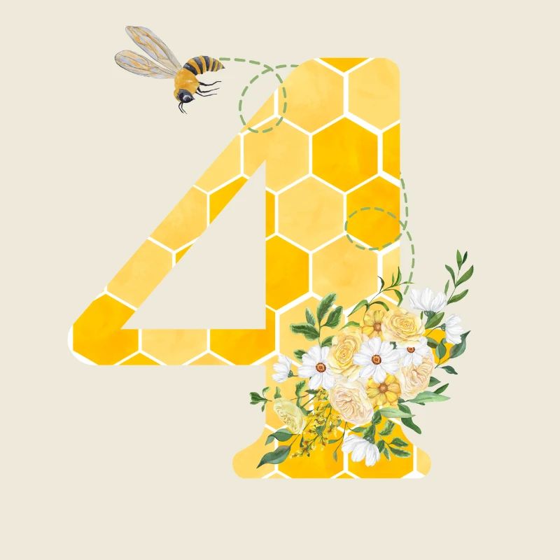 4e anniversaire abeille