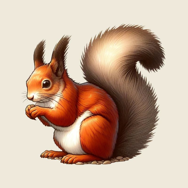 Ecureuil: Petit Roi De La Forêt, Cœur Joyeux !