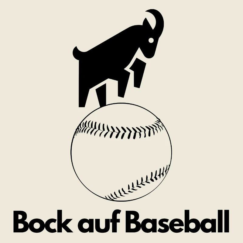 Bock auf Baseball – Lustiges Design