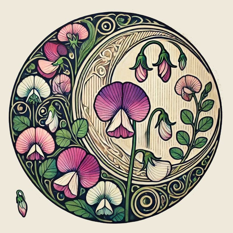 Lune des pois de senteur