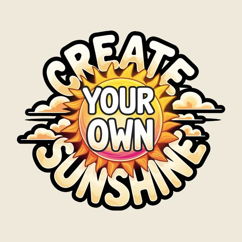 Créez votre propre soleil – Strahlende Sonne