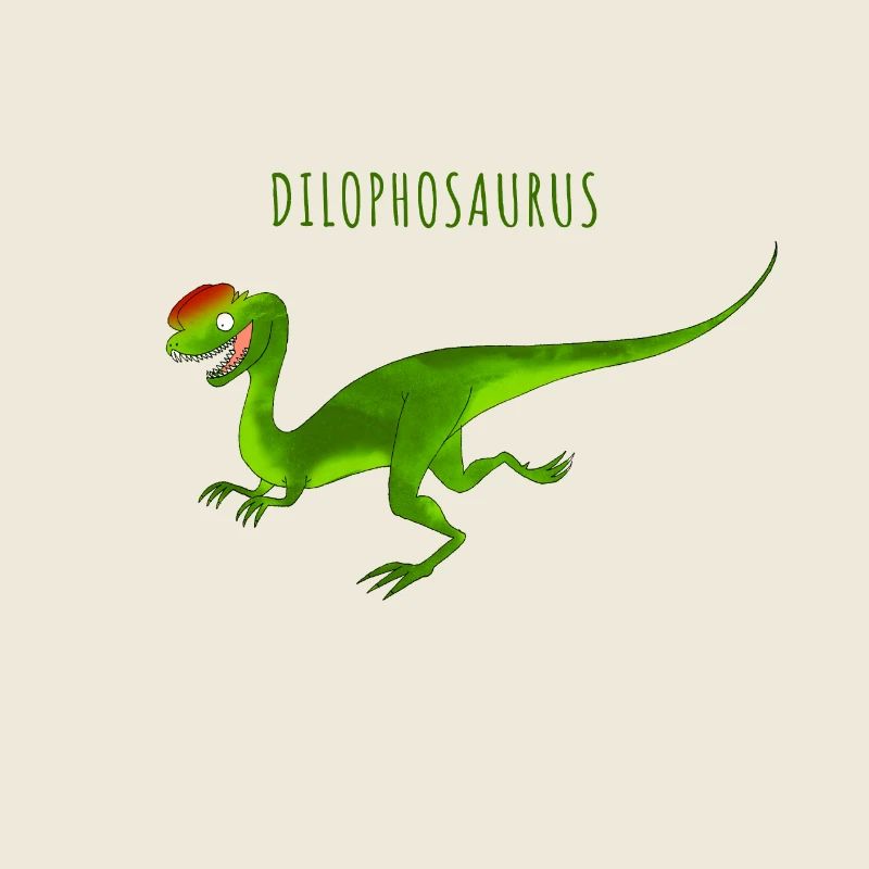 Lustige Illustration eines DILOPHOSAURUS