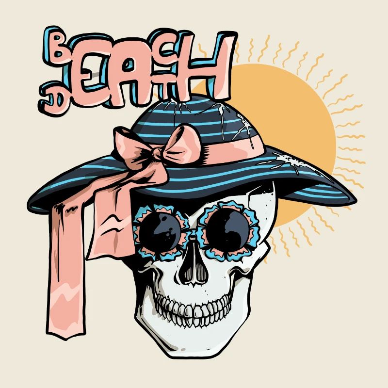 Ein Totenschädel in der Sonne