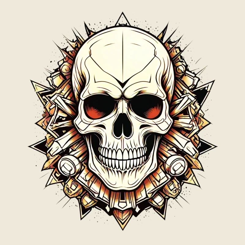 Edgy Skull Design