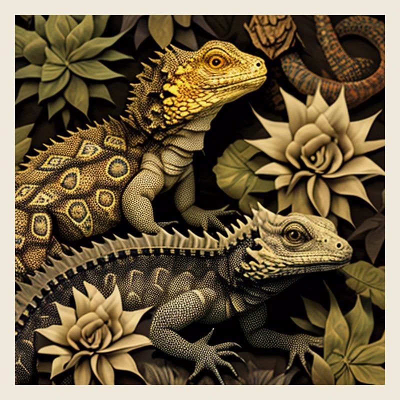 Schimmernde Reptilien