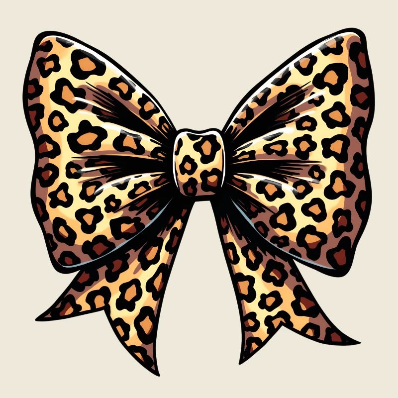LARGE BOW WITH LEOPARD TREND
