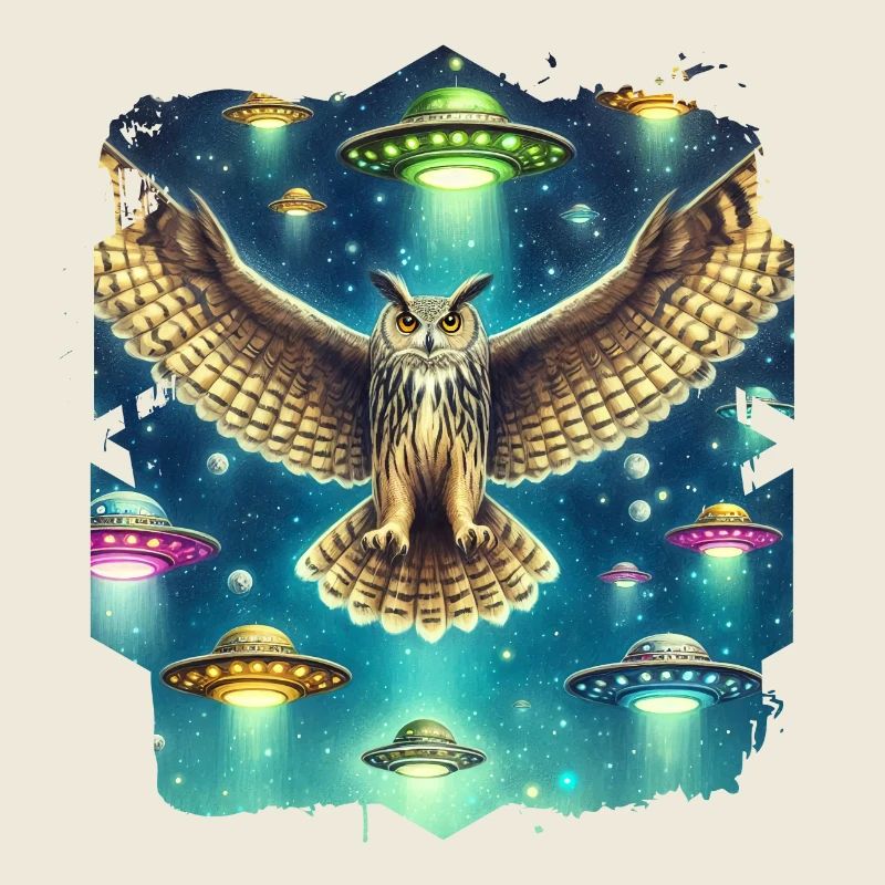 Mystische Eule UFO-Begegnung