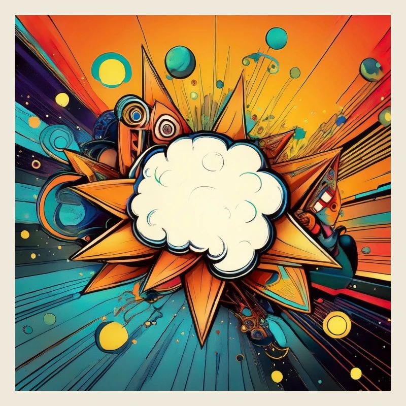 Vibrant Abstract Explosive Cloud Design