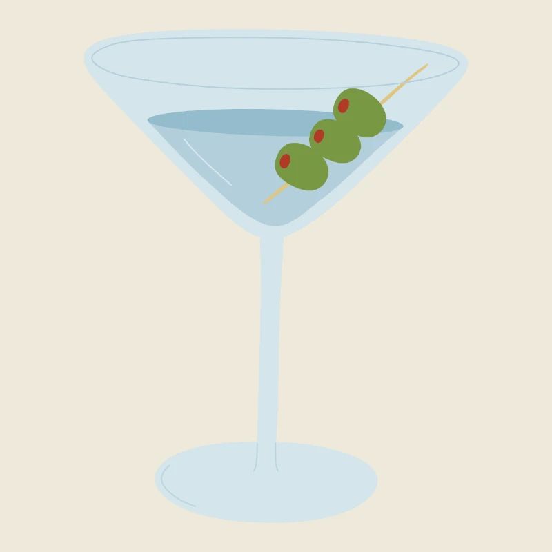 Martini with Olives