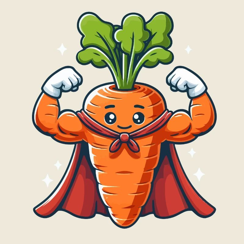 Super muskulöse Karotte