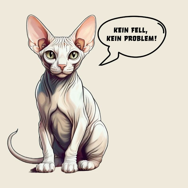 Sphynx-Katze Kein Fell, kein Problem