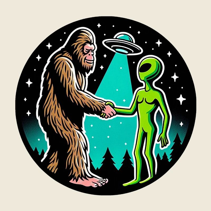 Bigfoot Meets Alien