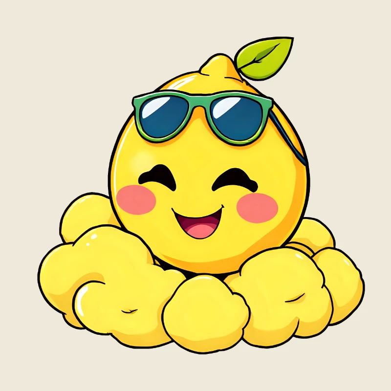 Happy Lemon Chillin sur les nuages