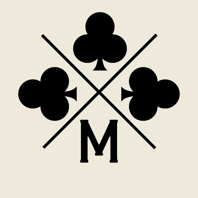 Buchstabe m Glücksklee