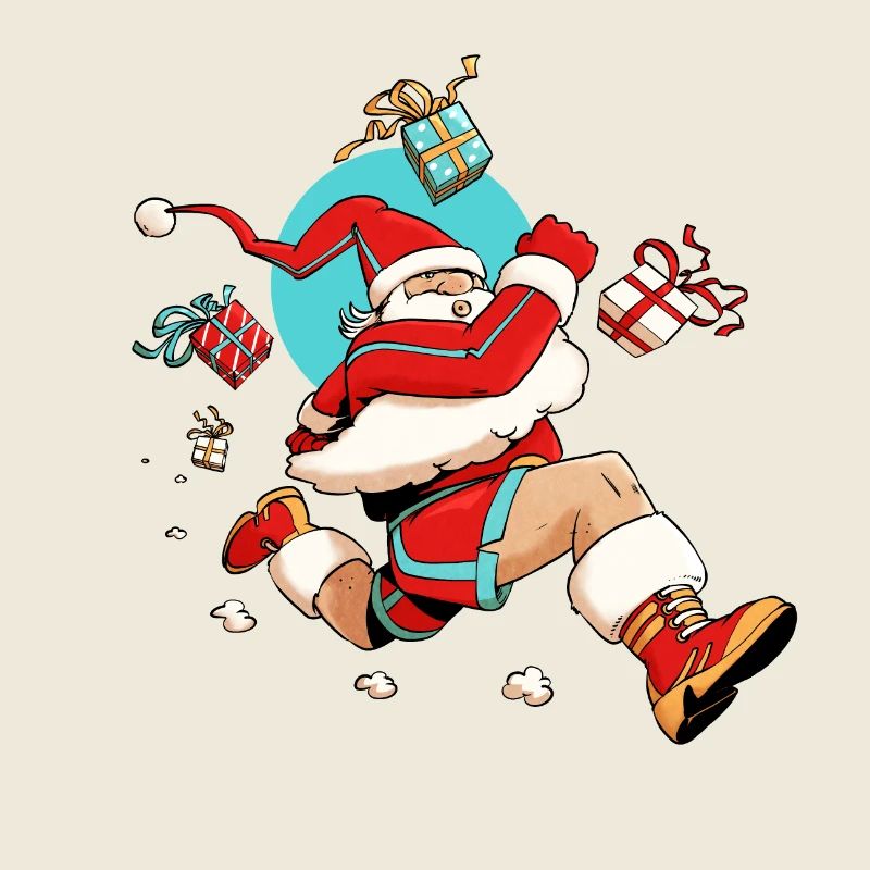 Runner Santa
