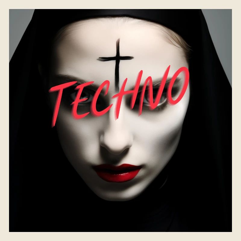 Satanic Techno Nun - Rave Design