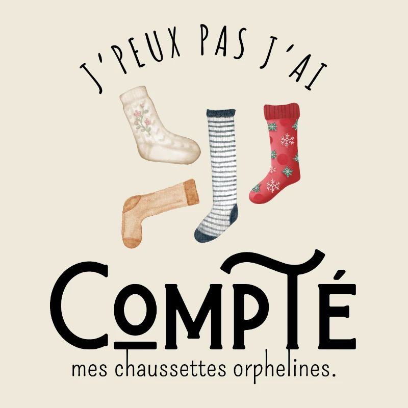 J’peux pas j’ai compté mes chaussettes orphelines