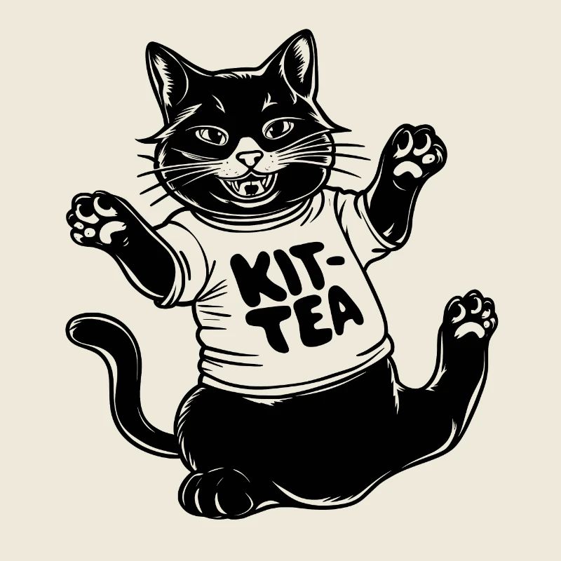 Kit Chat Drôle Thé