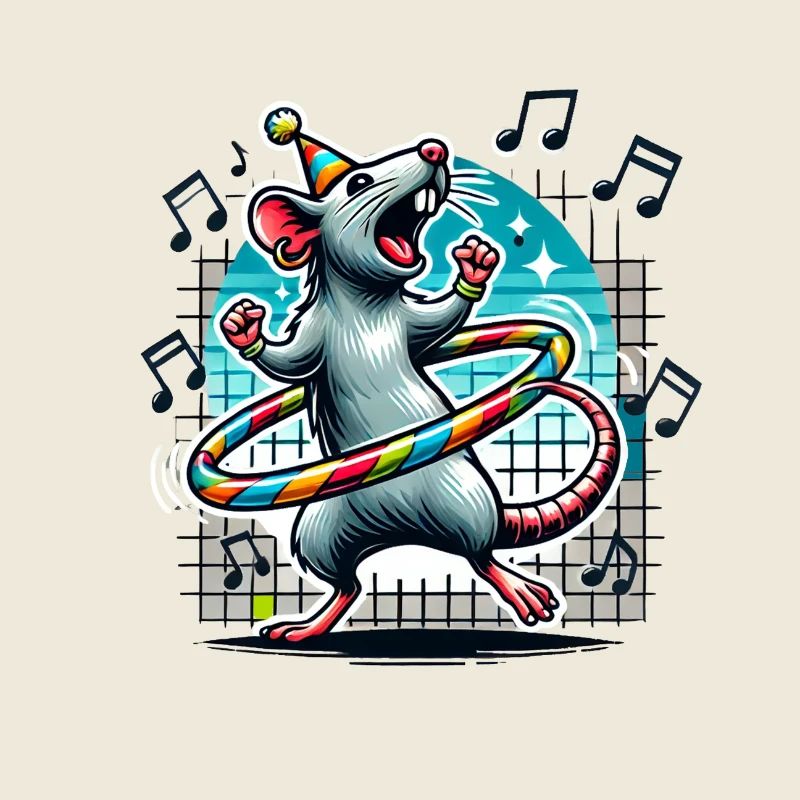 Singing Rat with Hoop Dance