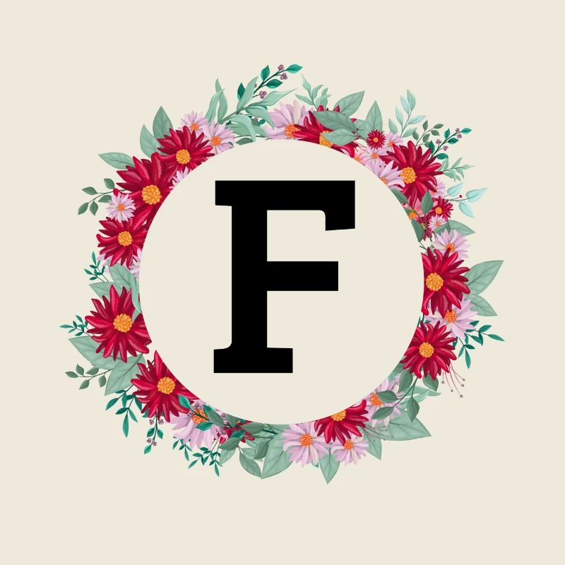 Buchstabe f Blumenkrone