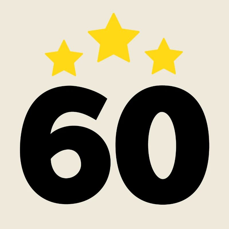 60 Years Star - 60th Birthday Gift