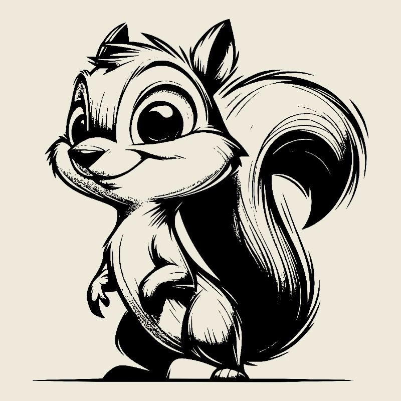 Grinsendes kleines Baby Eichhörnchen