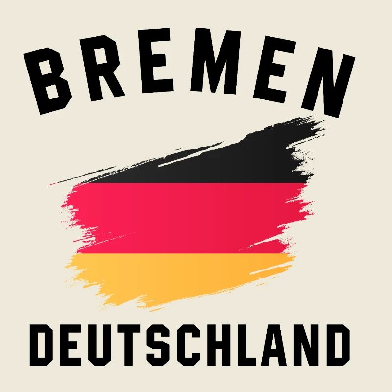 Germany Flag - Brush Stroke Design