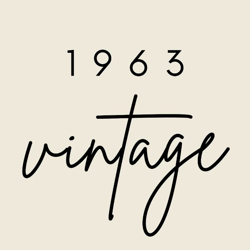 Anniversaire 1963 vintage