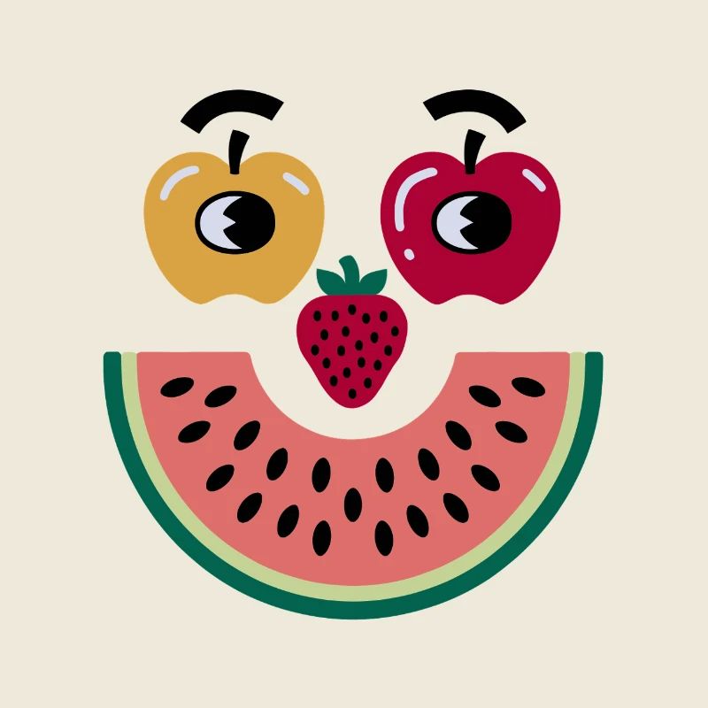 Visage de fruit