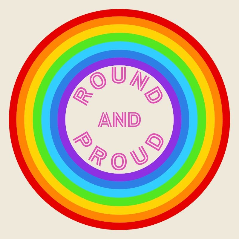 Round and proud! LGBTQ+, CSD, Regenbogen