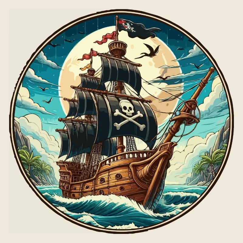 Piratenschiff groß