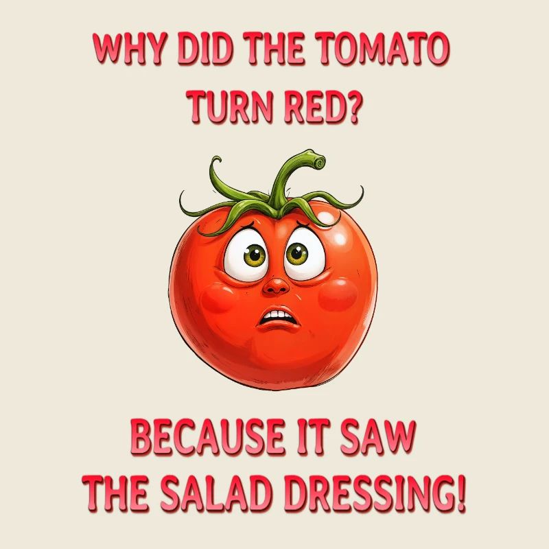 An embarrassed tomato