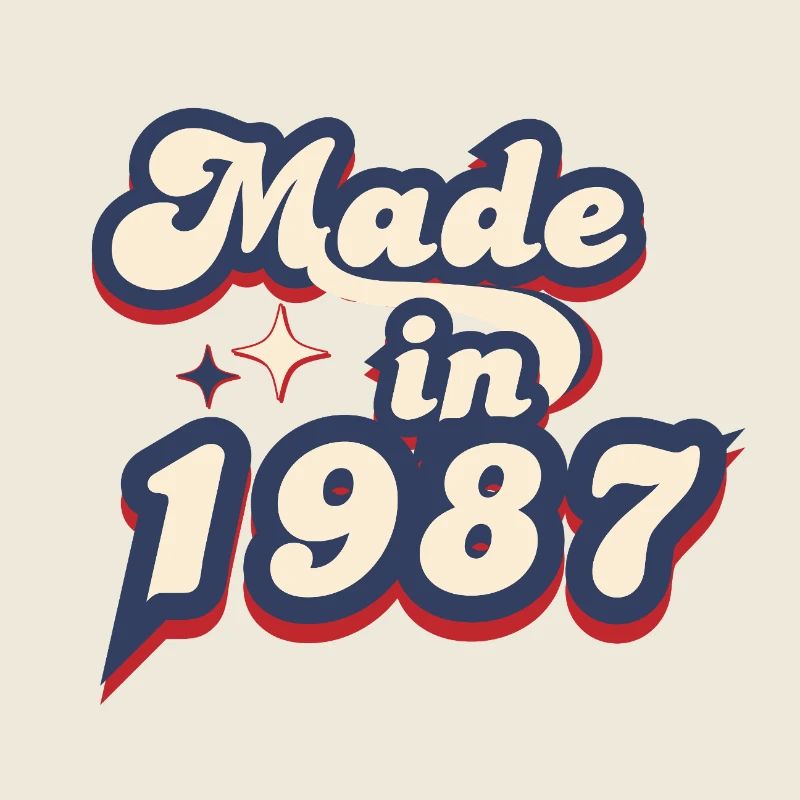 Hergestellt im Jahr 1987 Retro