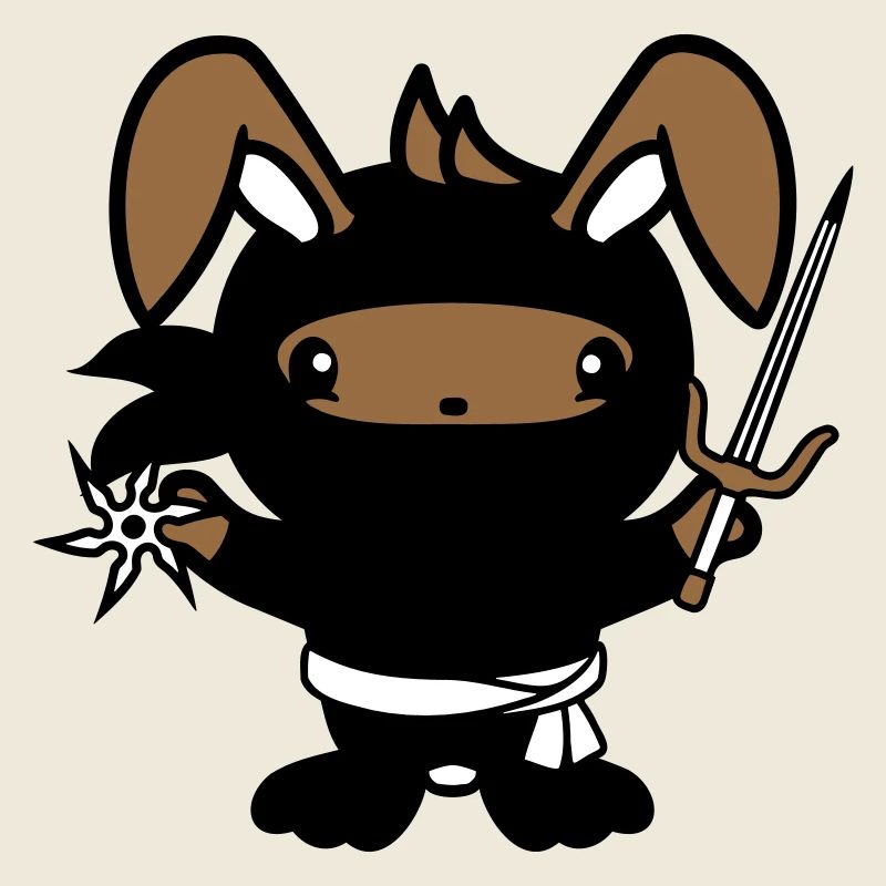 Bunny Ninja Star Fighter Japanese Assassin