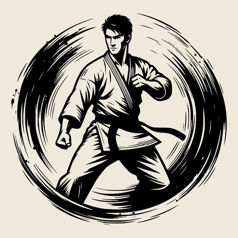 Tattoo Karateka Tradition mit Disziplin und Kraft