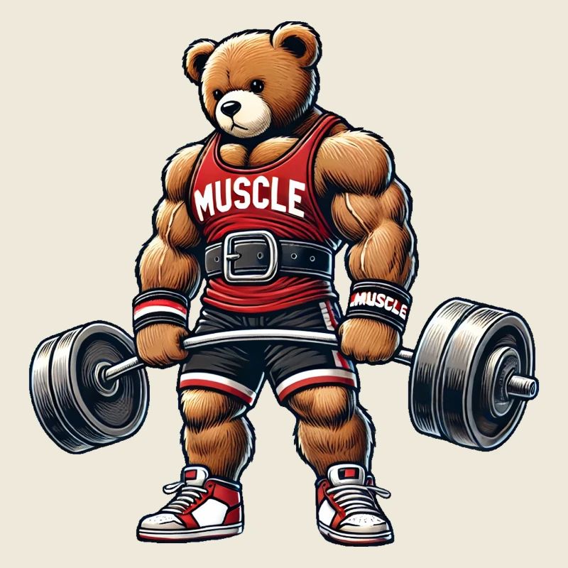 Starker Muskel-Teddy