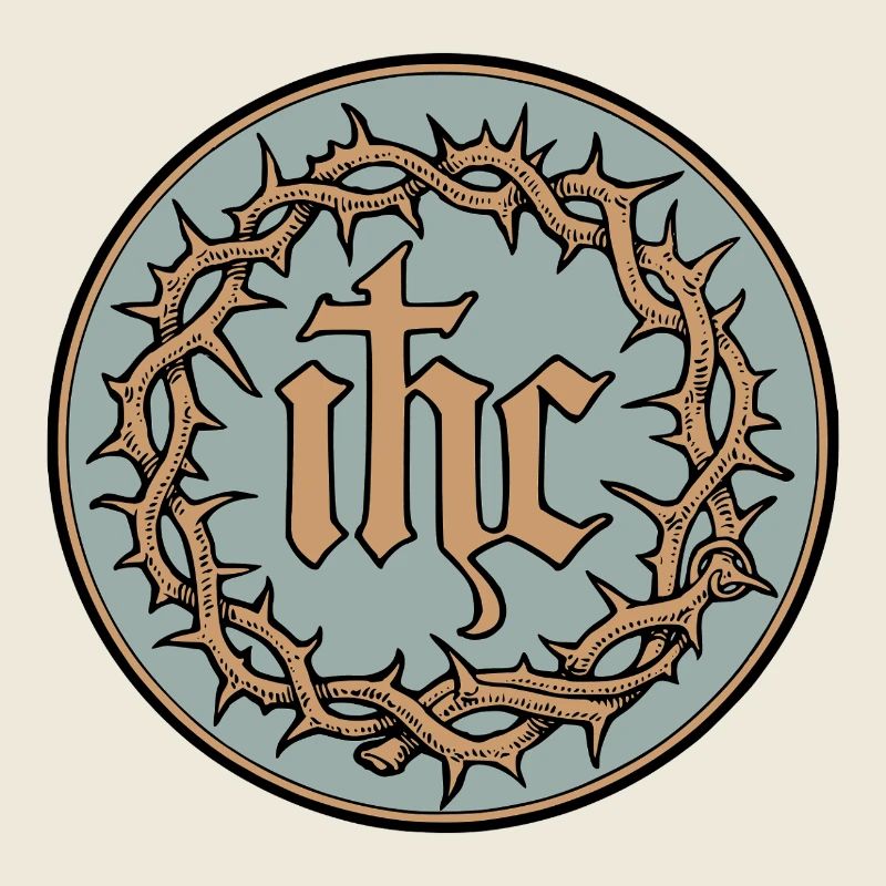 Monogramme IHS vintage Jésus-Christ