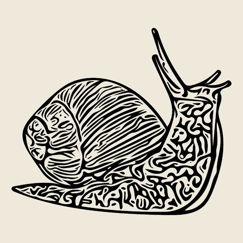 Niedliche Schnecke mit Haus