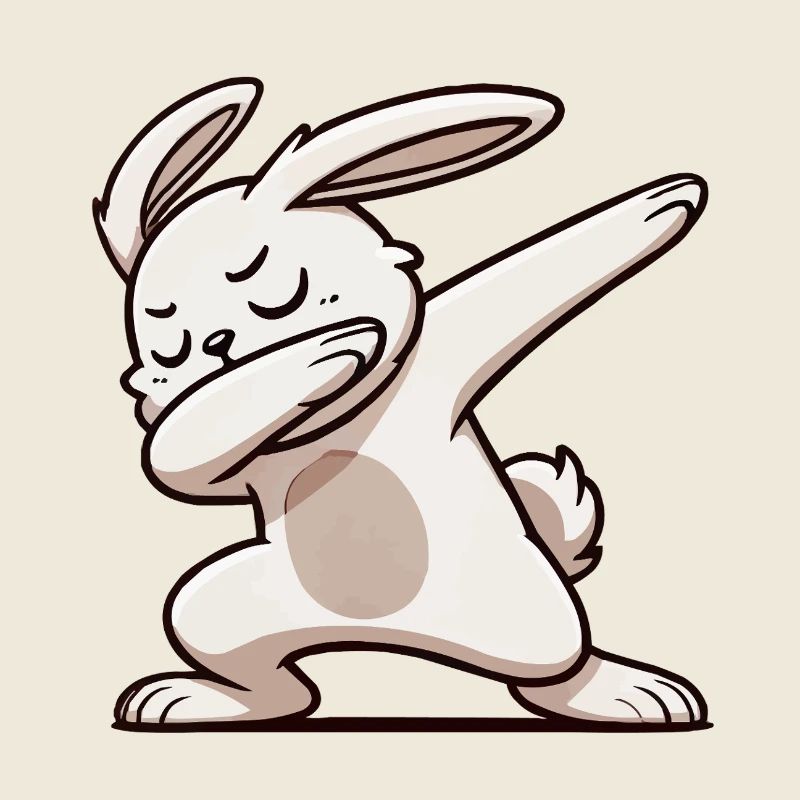 hase rabbit dabbing