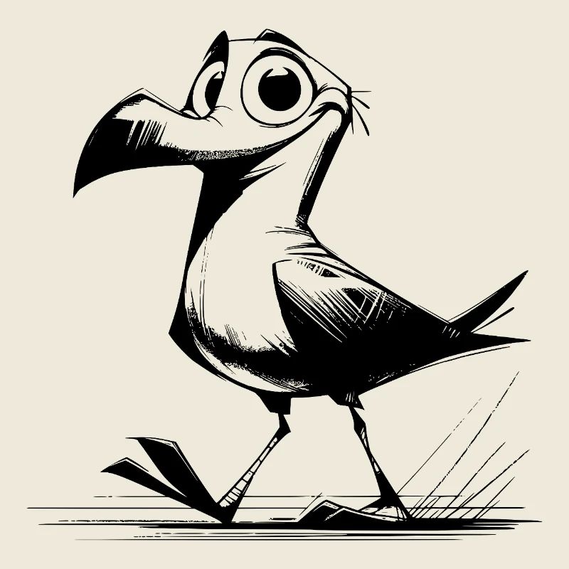 Drôle d’oiseau avec un œil pour le non-sens