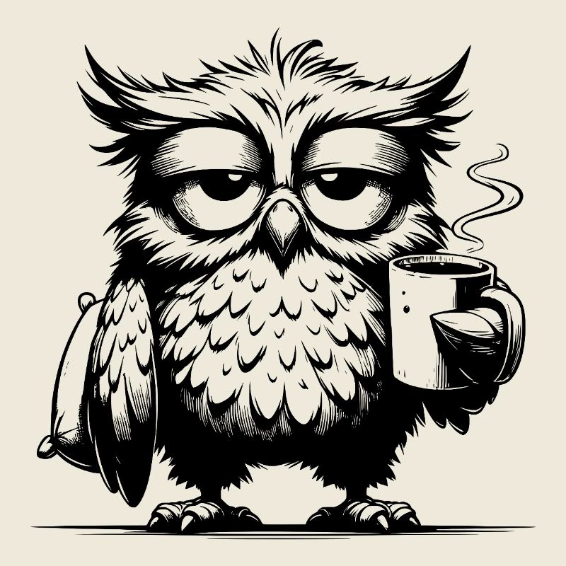Sleepy Wisdom - Édition hibou avec oreiller