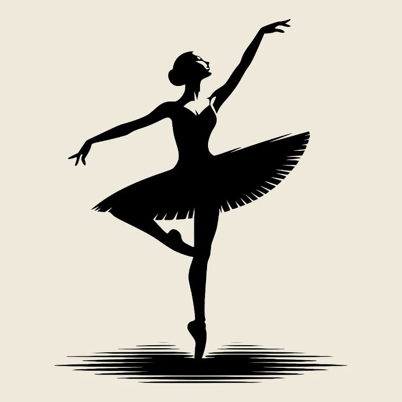 Conception de danse esthétique avec pose classique