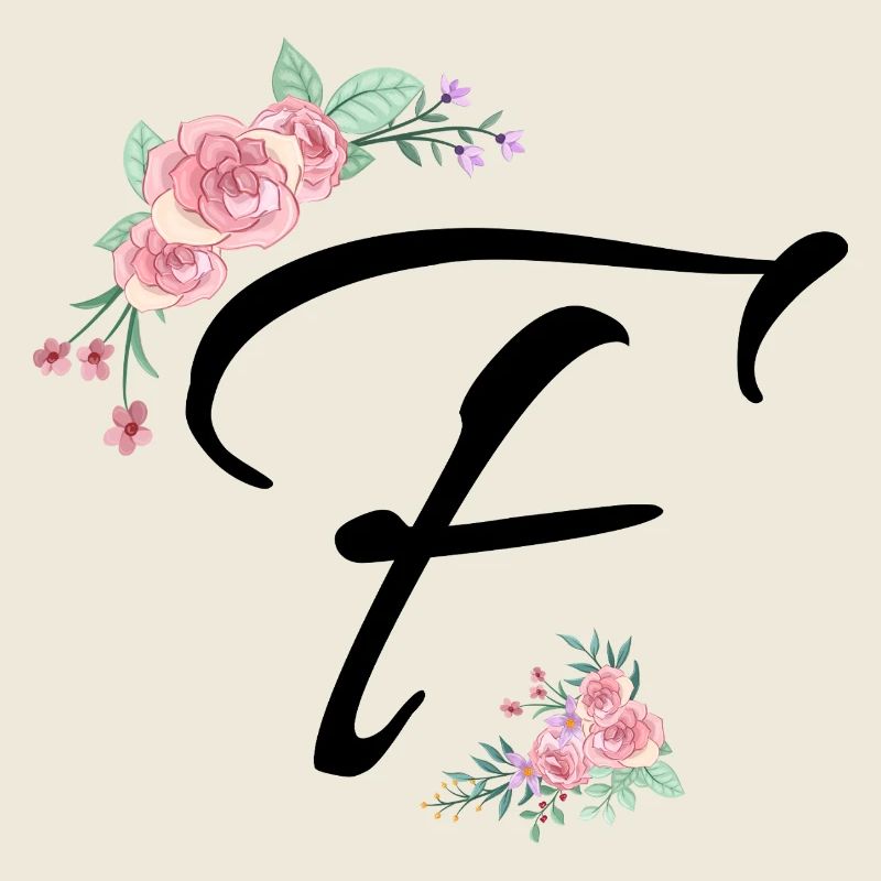 Buchstabe f Blumen