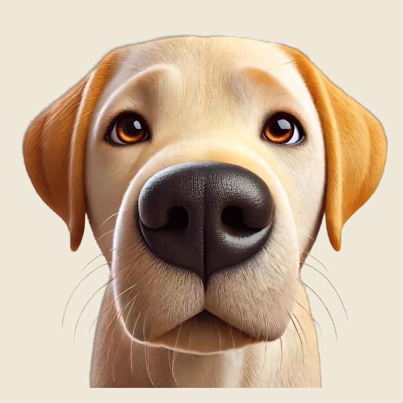 Hundekopf 5 beige