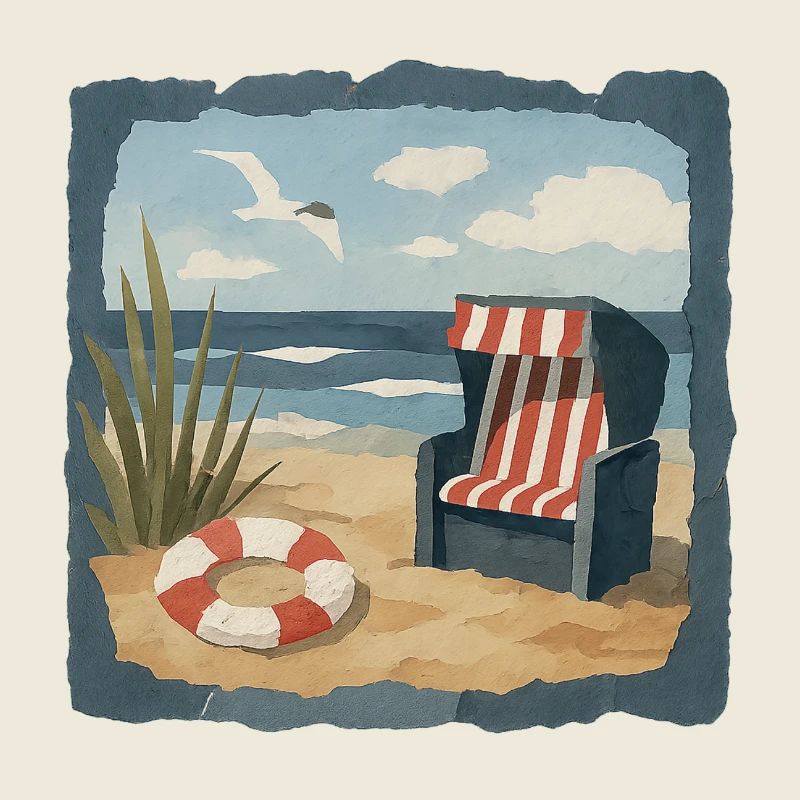 Ostsee Strandcollage fürs richtige Urlaubsfeeling