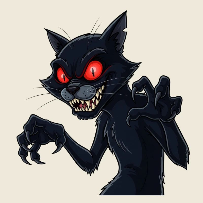 Black Scary Cat